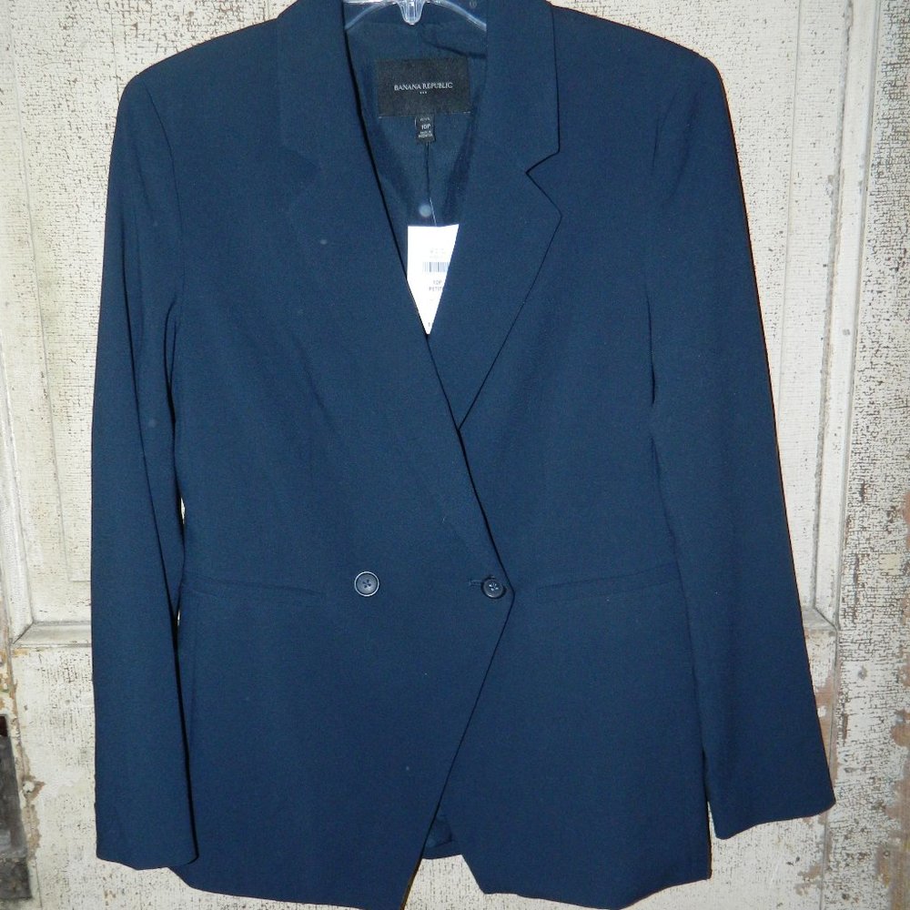 Banana Republic Lined Blazer Jacket Size Petite 10 (LL-4)
